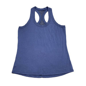 Athleta Blue Mesh Racerback Active Workout Athletic Gym Tank Top Medium